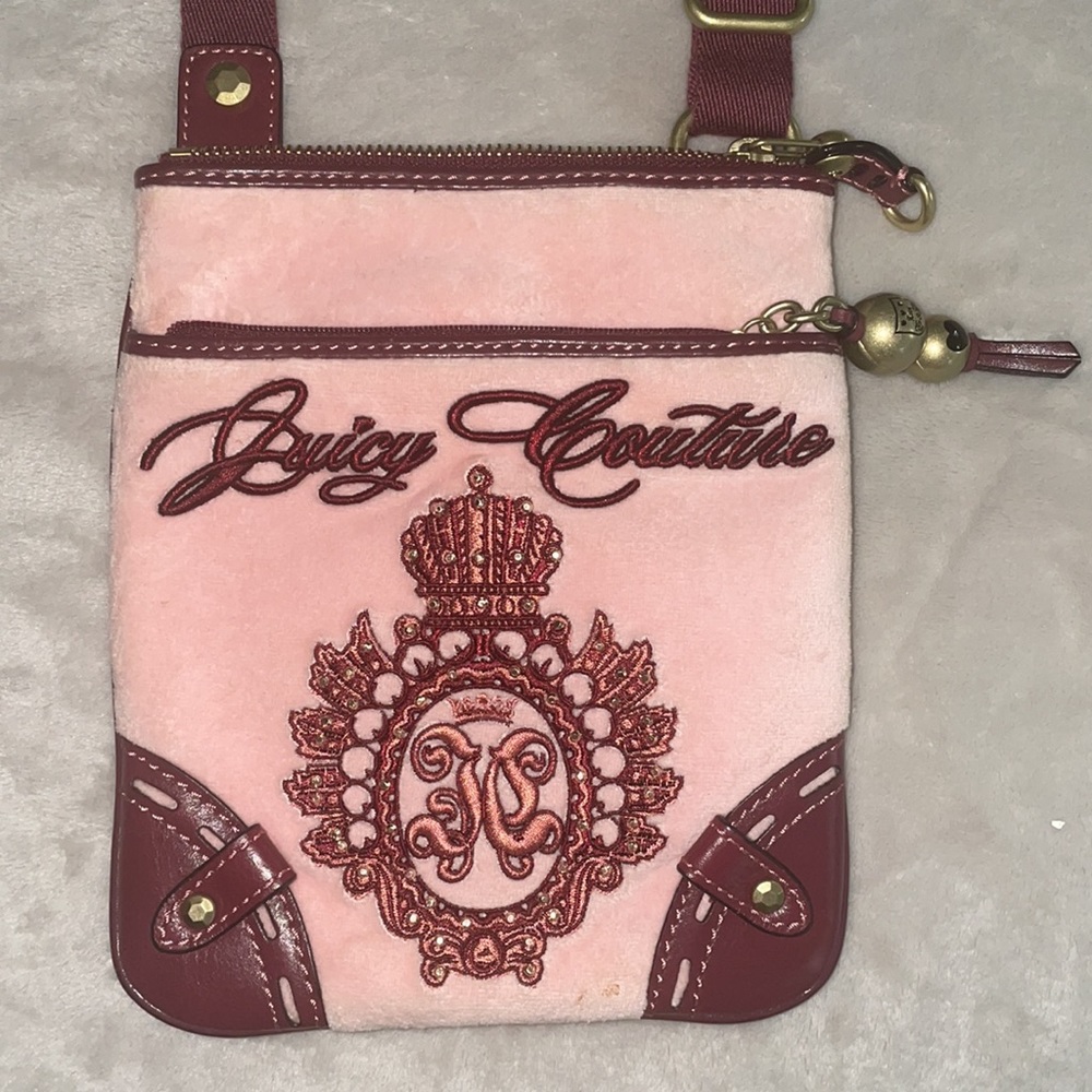 Juicy Couture Small Crossbody Purse Bag Pink